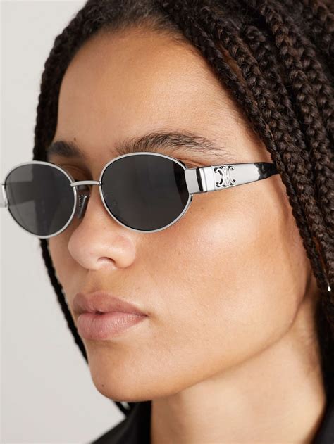 celine silver sunglasses|celine sunglasses women.